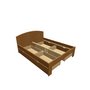 Montero / Dąb łóżko naturalny Pavla / Pavla b 160+4xup 1-2-70 - (1680x2056x950)