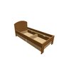 Montero / Dąb łóżko naturalny Pavla / Pavla b 90+2xup 1-2-90 - (980x2056x950)
