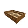 Montero / Dąb łóżko naturalny Tapczanem / Valenda a 140+4xup 1-2-70 - (1480x2056x470)