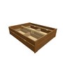 Montero / Dąb łóżko naturalny Tapczanem / Valenda a 160+4xup 1-2-70 - (1680x2056x470)
